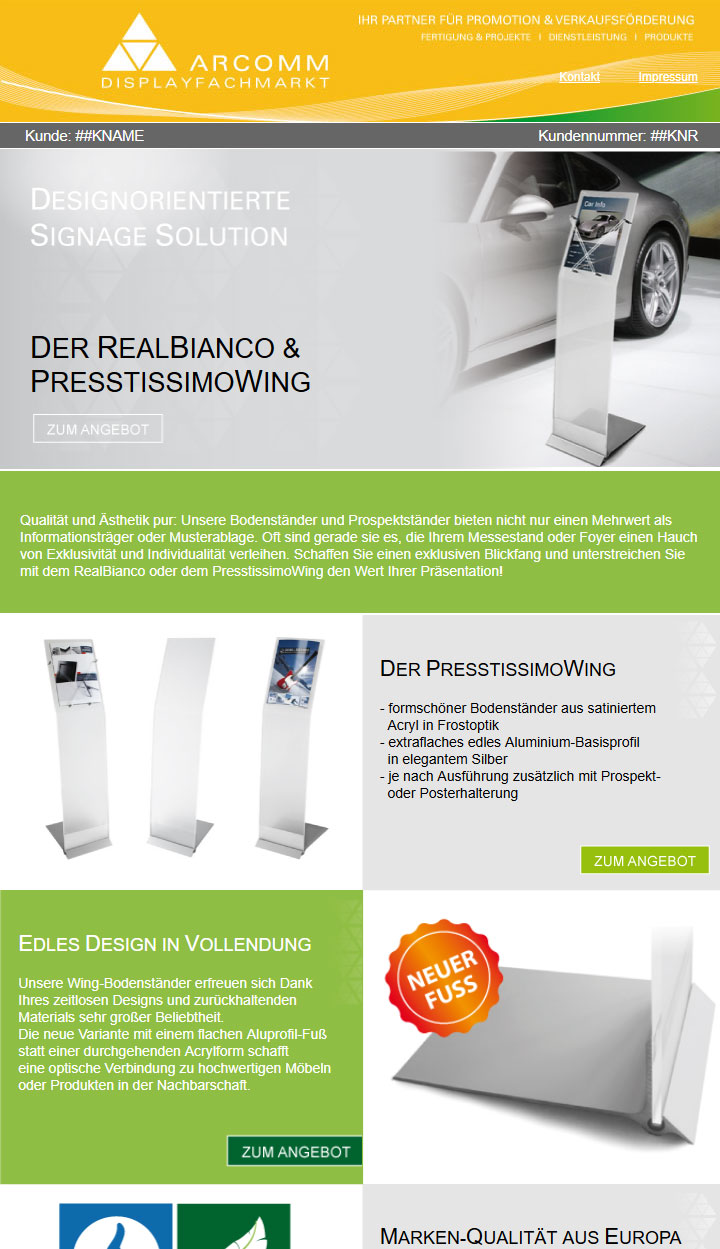 Vorschau Newsletter Real Bianco