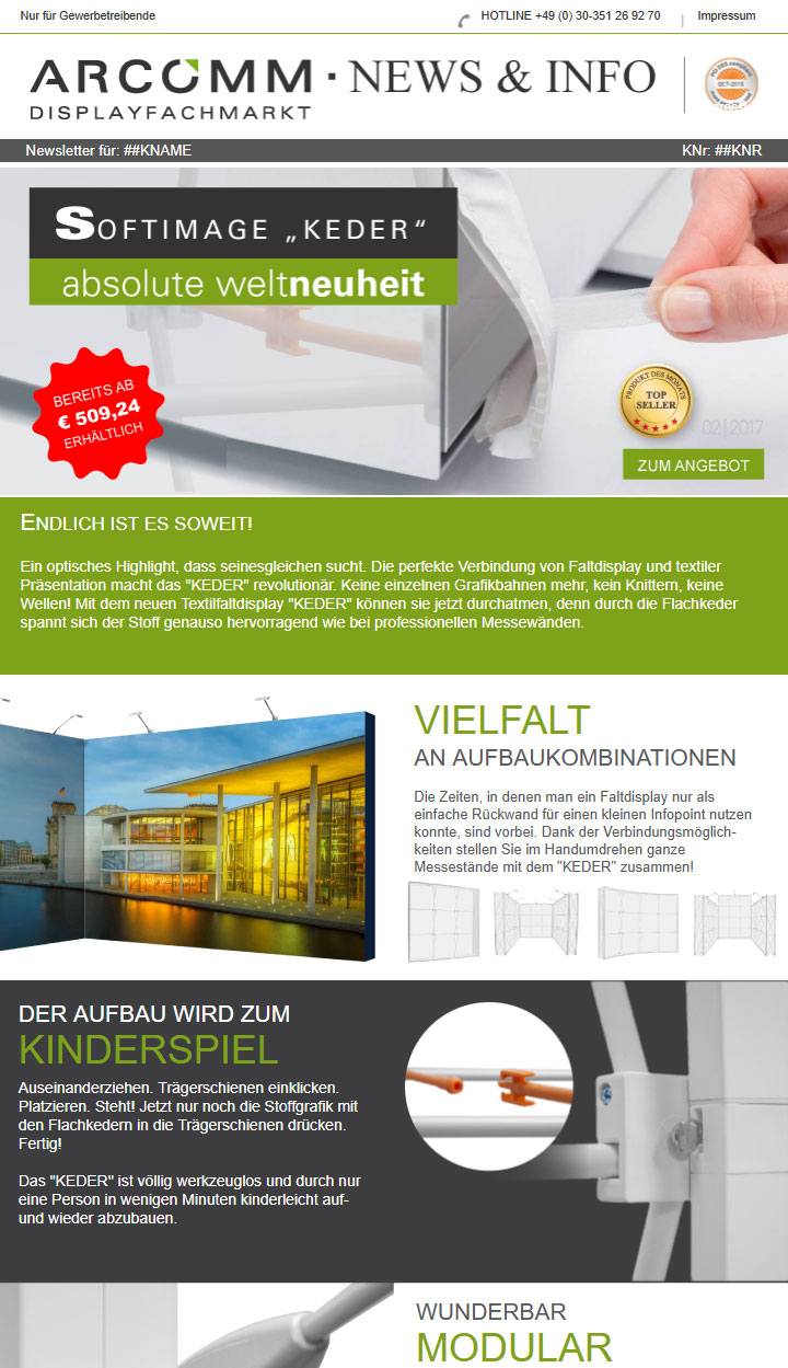 Vorschau Newsletter Softimage Keder
